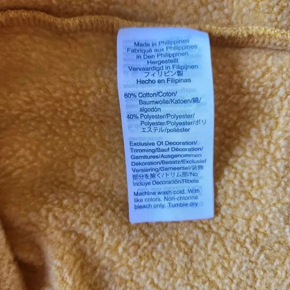 J. Crew Sweatshirt Women's Size Small Sunflower Gold/Yellow 4 Button Mock Neck - Picture 5 of 9